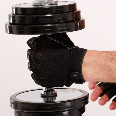 Găng tay hở ngón Nam - Nữ tập gym Aolikes AL110