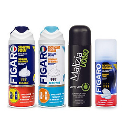 Bọt cạo râu Figaro giúp làm mềm râu tránh đau rát Italy 400ml