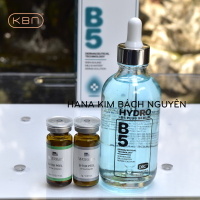 Combo Peel Da B-tox Peel 2 Màu + B5 Plus Phục Hồi, Tái Tạo Da Sau Peel (Hàng Chính Hãng)