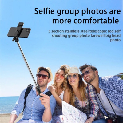 Gậy Selfie Tripod Có Đèn Trợ Sáng – Remote Bluetooth Tiện Lợi, Phù Hợp Mọi Smartphone