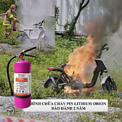 Bình chữa cháy Pin Lithium Orion 3lit Or-3 /Bình chữa cháy xe điện / Bình chữa cháy Vinafoam Orion 3lit