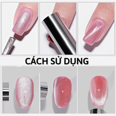 Nam Châm Mắt Mèo Gậy Tròn Dài Hai Đầu Siêu Mạnh 15cm, Trụ Dài Tôn Ngộ Không Tạo Hiệu Ứng Mắt Mèo, Chất Liệu Kim Loại Dễ Cầm Cho Thợ Làm Nail