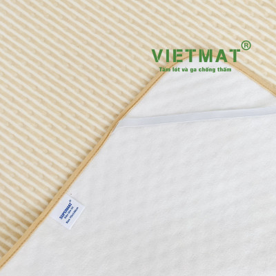 Size 50x70cm - Siêu tấm lót chống thấm cho bé 4 lớp Cotton Organic SUPERMAT