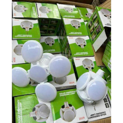 Bóng Đèn Led Tích Điện 5 Cánh Đèn Năng Lượng Mặt Trời Có Thể Đóng Mở