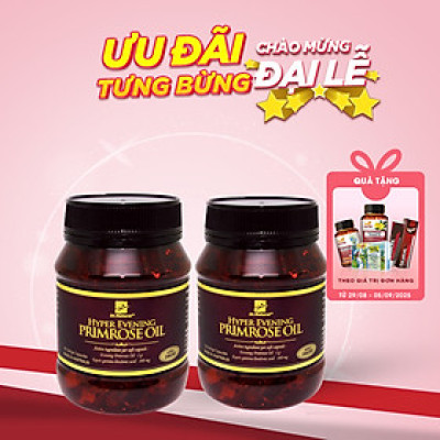 Bộ Sản Phẩm 2 Hộp Viên Uống Bổ Sung Nội Tiết Tố Nữ Úc Dr Natural Hyper Evening Primrose Oil 180 Viên- Nhập Khẩu Chính Hãng
