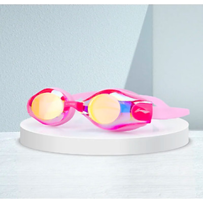 Kính bơi người lớn LI-NING tráng gương chống tia UV chống sương mù - Hồng - Hàng chính hãng