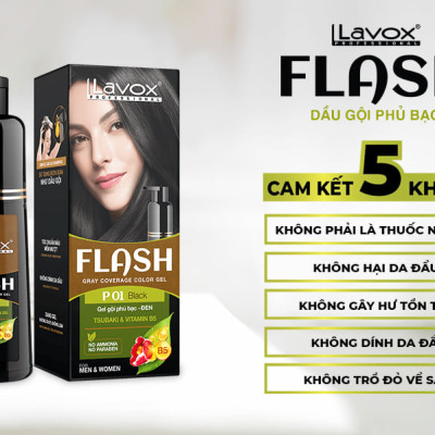 GEL GỘI PHỦ BẠC FLASH 200ML ( P02 - NÂU ĐEN)