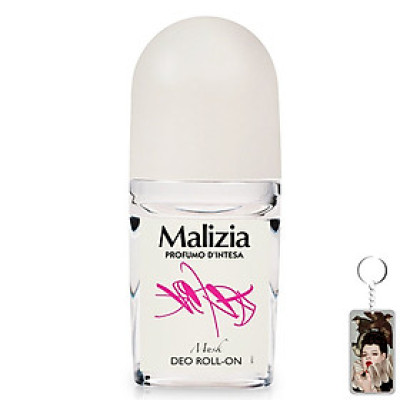 Lăn khử mùi Malizia Profumo Musk 50ml (nữ) tặng kèm móc khóa