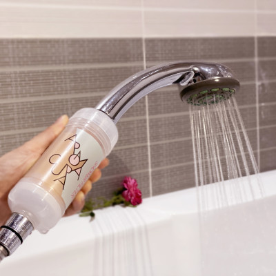 Lõi lọc nước vòi sen Vitamin C Aromacura Shower Filter Korea - Hương Phấn em bé (Baby Powder)