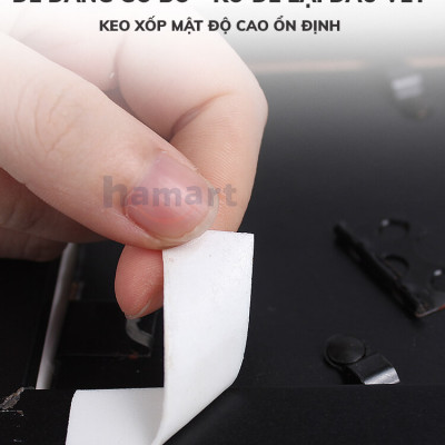 Miếng Keo Xốp 2 Mặt Dán Tường Siêu Dính Dày 1.5mm Dán Cố Định Ảnh Camera Hành Trình Ô Tô Đa Năng