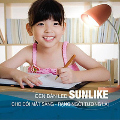 Đèn Học Để Bàn, Chip LED SUNLIKE Ánh Sáng Trung Thực và Bảo Vệ Mắt. Mã sản phẩm RL38.LED - 6W - Hàng chính hãng