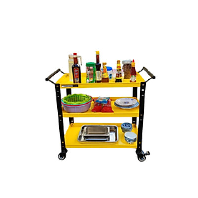 Xe đẩy thức ăn 3 tầng thép sơn tĩnh điện Stronger Tool