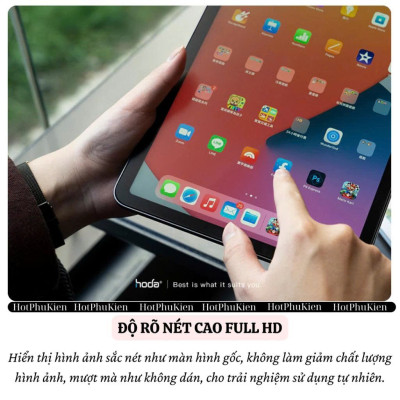 Kính Cường Lực HODA Glass Screen Cho iPad Pro / Air 6 (11 inch & 13 inch – M4, M2, 2024) – Độ Cứng 9H, Full HD, Vát 2.5D - Hàng nhập khẩu