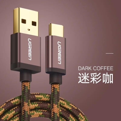 Ugreen UG40429US250TK 1M màu Nâu Cáp sạc USB TypeC cao cấp - HÀNG CHÍNH HÃNG
