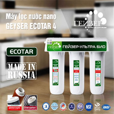 Máy lọc nước Nano Geyser Ecotar 4 - Hàng Nhập Khẩu