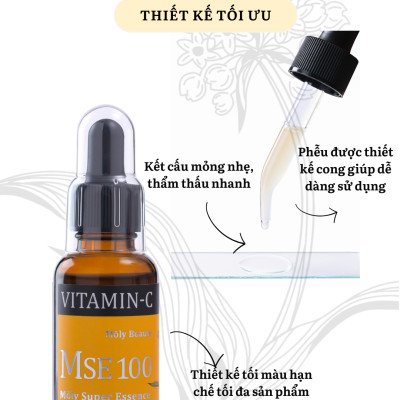 MSE100 Super Essence VC - Tinh chất mờ nám sáng da Vitamin C 30ml – Mōly Beauty