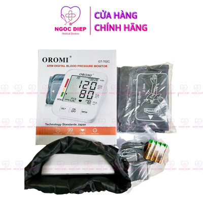 Máy đo huyết áp điện tử bắp tay OROMI GT-702C - Nhập khẩu chính hãng - Bảo hành 3 năm