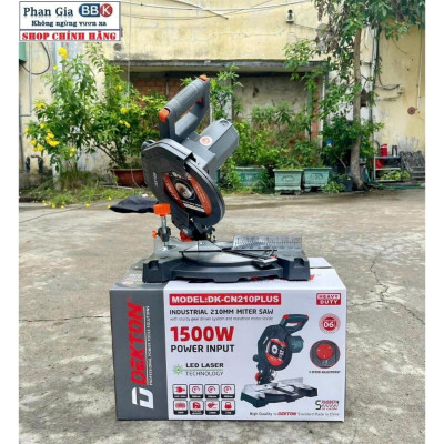 (chính hãƞg) Máy cắt nhôm DEKTON 210mm (DK-CN210PLUS) -Công suất 1500W- Bảo hành chính hãƞg,