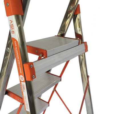 Thang ghế cao cấp Chính hãng ASHI, thân inox, bậc nhôm to: AG04