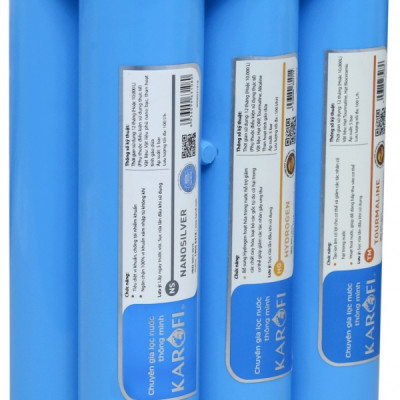 Combo 10 Lõi lọc Karofi - Đúc Nguyên Khối SMAX Hiệu Suất Cao HP 6.2 - Màng RO 100GDP Hàn Quốc - Alkaline - Hydrogen - Hàng Chính Hãng