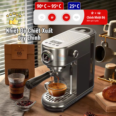 Máy Pha Cà Phê Espresso H10B nhỏ gọn pha espresso gia đình full chức năng DIY linh hoạt, bán tự động, Hàng Chính Hãng