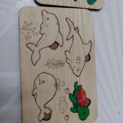 BẢNG TÔ MÀU BẰNG GỖ