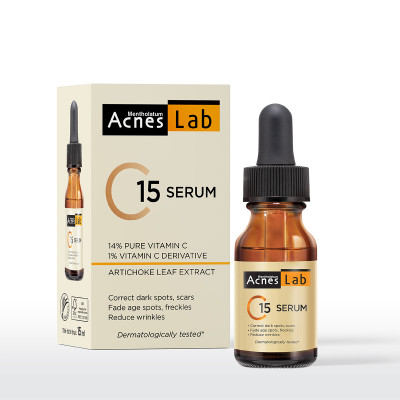 Serum C15 dưỡng sáng mờ thâm, ngăn ngừa lõa hóa Acnes Lab C15 Serum 15ml