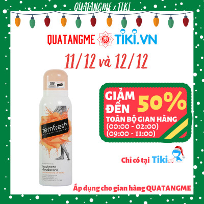 Xịt Thơm Mát Vùng Kín Femfresh Deodorant Spay 125ml 