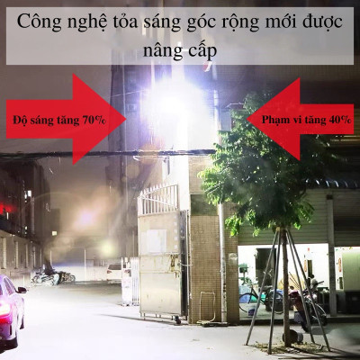 Đèn  Năng Lượng Mặt Trời ,Đèn Pha Năng Lượng Mặt Trời IP67,Vỏ Nhôm Đúc, Sáng Liên Tục 500W Chống Nước Cao Cấp  nhập khẩu