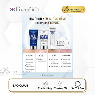 Kem Nền Che Khuyết Điểm Perfect Sun Cover Cosmeheal - Nâng Tone, Dưỡng Trắng, Bảo Vệ Da | Kelly Beauty