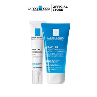 Bộ Sản Phẩm Chăm Sóc Mụn Sưng Viêm La Roche-Posay Effaclar A.I. 15ml 