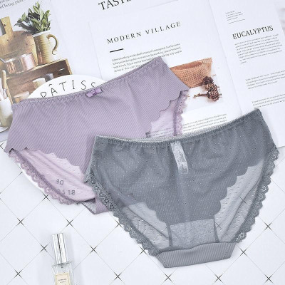 COMBO 10 QUẦN SU PHỐI REN LƯỚI CHẤM BI 1418