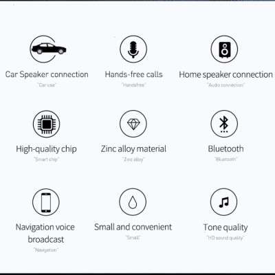 Bộ chuyển âm thanh Baseus Audio Adapter BA01 USB Wireless USB ra 3.5 AUX CABA01 - Hàng chính hãng