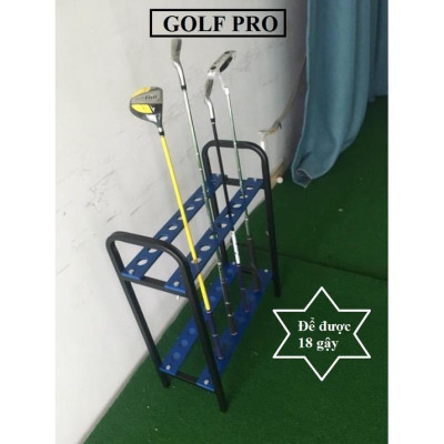 Giá để gậy golf kệ đựng được 18 gậy với khung thép chắc chắn tiện lợi Cao Cấp GD002 - Hàng Chính Hãng