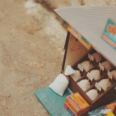 MÔ HÌNH SÀI GÒN XƯA VÀ NAY - TIỆM GẠO TÍ HON - AD06