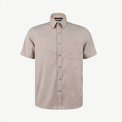 Áo sơ mi nam KHATOCO ngắn tay A1MN498T2-CNMK645-2611-N