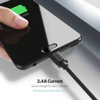 Ugreen UG30160US141TK 1.5M màu đen Dây USB 2.0 sang Type-C truyền dữ liệu và sạc - HÀNG CHÍNH HÃNG