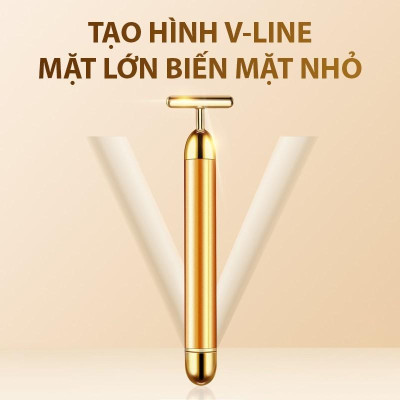 Máy massage mặt cầm tay mini làm thon gọn khuôn mặt, tạo hình V-line, massage Loại Xịn Có sẵn Pin chống thấm nước