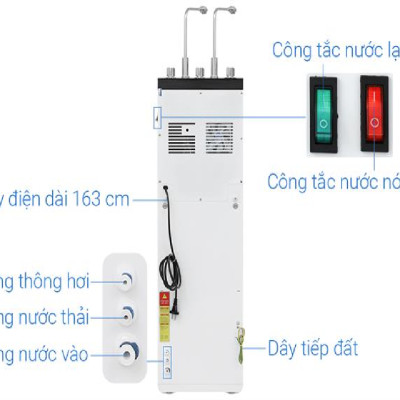 Máy lọc nước RO nóng nguội lạnh Hòa Phát 12 lõi HPN639 - HÀNG CHÍNH HÃNG - CHỈ GIAO HCM
