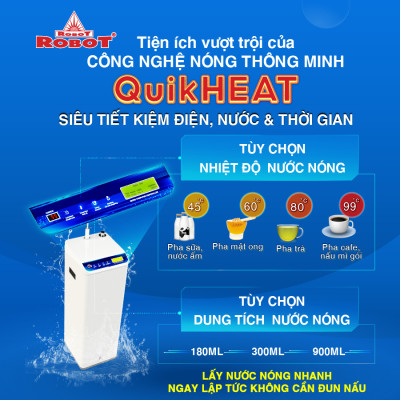 MÁY LỌC NƯỚC NÓNG THÔNG MINH ROBOT RBSmartPlus-9 - Hàng Chính Hãng