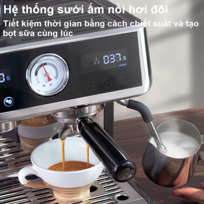 Máy pha cà phê Espresso chuyên nghiệp thương hiệu Mỹ cao cấp HiBREW H7A - Hàng Chính Hãng