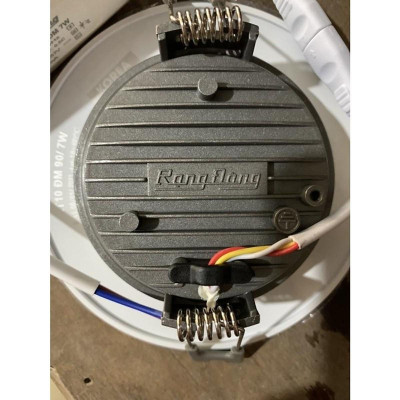 Đèn LED âm trần downlight đổi màu 9 W viền bạc AT10 ĐM 110/9W Rạng Đông