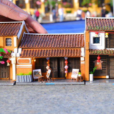 Mô Hình Tự lắp ráp DIY Hội An- HA164-02 HIỆU TRANH 182