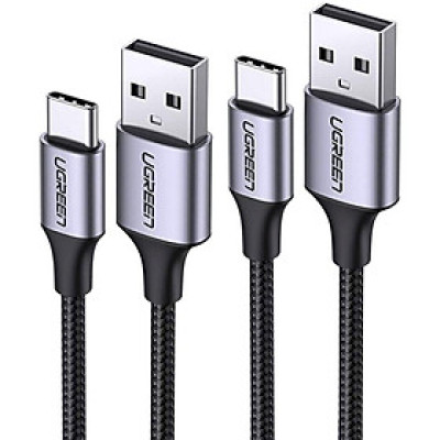 Ugreen UG20287US187TK 1M Black Cáp sạc nhanh, truyền dữ liệu USB 3.0 sang USB-C tương thích với Galaxy S21 S20 Note 20 - HÀNG CHÍNH HÃNG