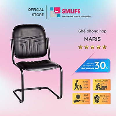 Ghế phòng họp chân quỳ bọc da SMLIFE Maris