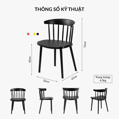 Ghế nhựa đúc Cellene - 395191