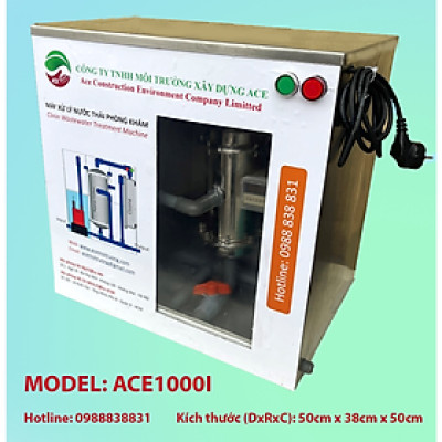 (Hàng chính hãng) Máy lọc nước thải Litero ACE1000I xử lý nước thải Phòng khám chuyên khoa răng – hàm – mặt công nghệ oxy hoá bậc cao kết hợp lọc nano và than hoạt tính 1 bộ
