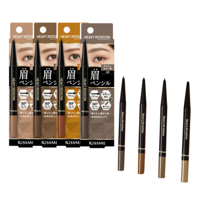 Bút Chì Sáp Kẻ Lông Mày Chống Trôi Lõi Siêu Mịn Kissme Heavy Rotation Eyebrow Pencil (0,09 G)
