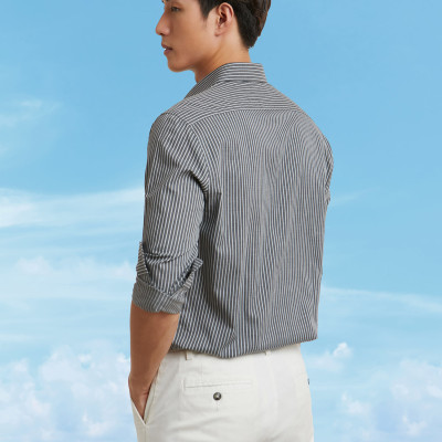 Áo Sơ Mi Sọc Tay Dài Ninomaxx Sơ Mi Phong Cách N&M 2101082