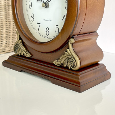 Đồng hồ Rhythm CRH114FR06 Kt 22.1 x 25.1 x 9.5cm, 1.35kg Vỏ gỗ. Dùng Pin.